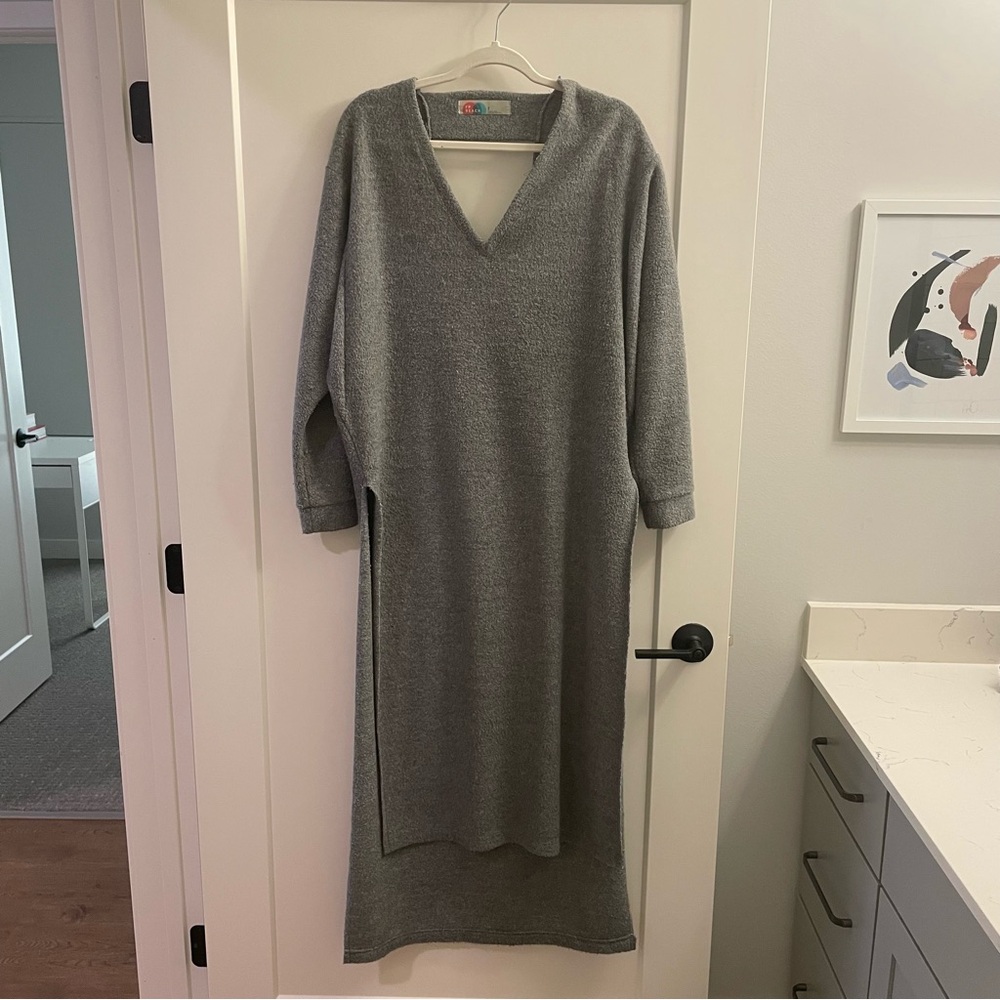 Free People Beach grey maxi dress/cover up